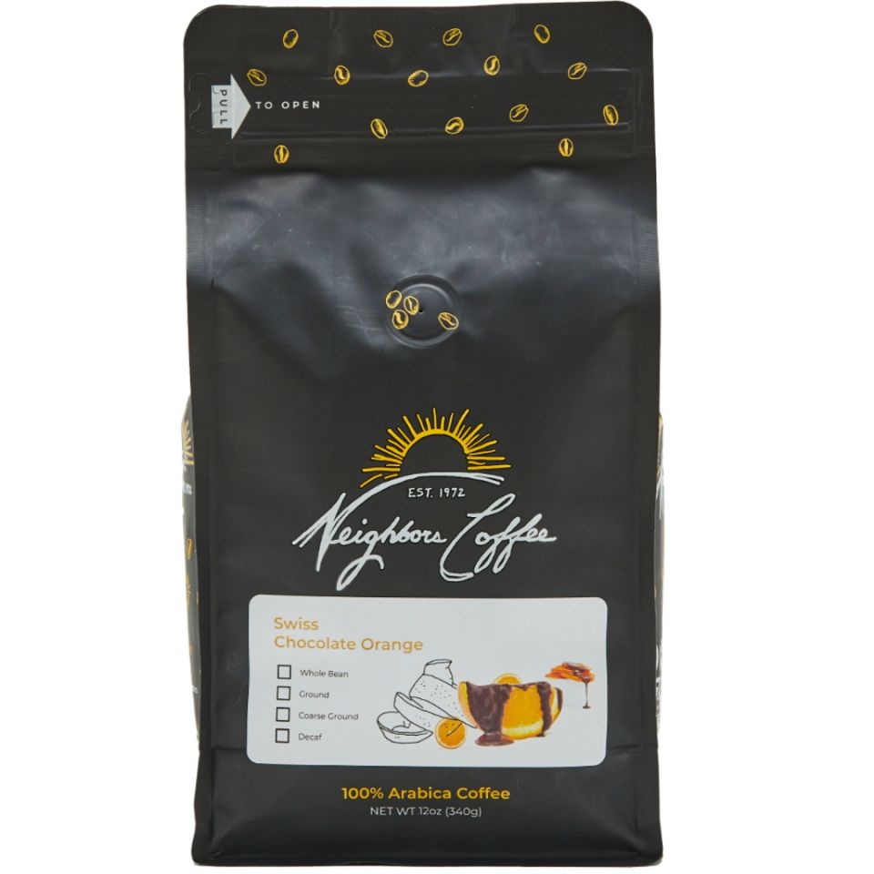 Neighbors Coffee: Swiss Chocolate Orange Coffee